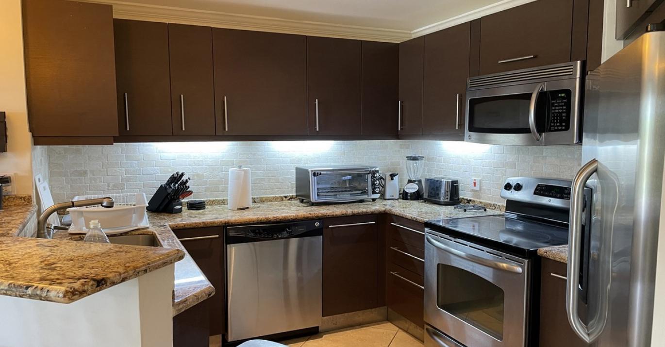 Sapphire Beach 207 Equipped Kitchen