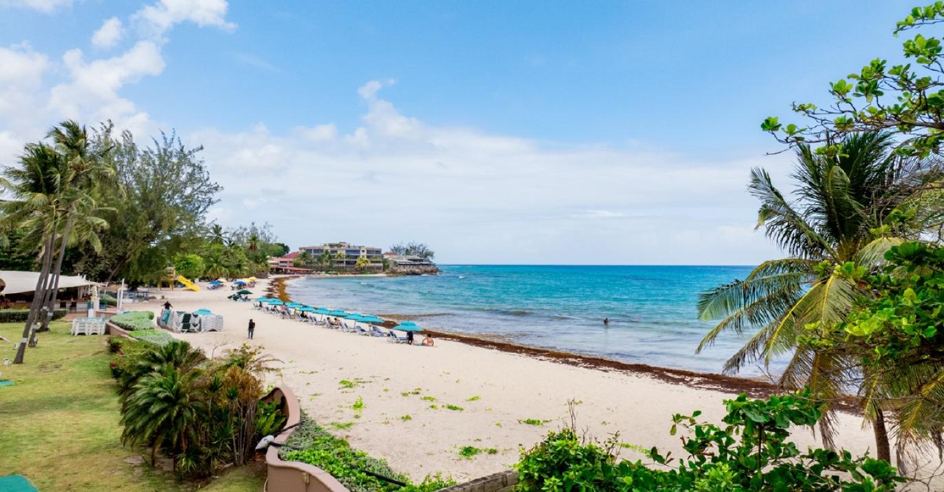Accra beach from site