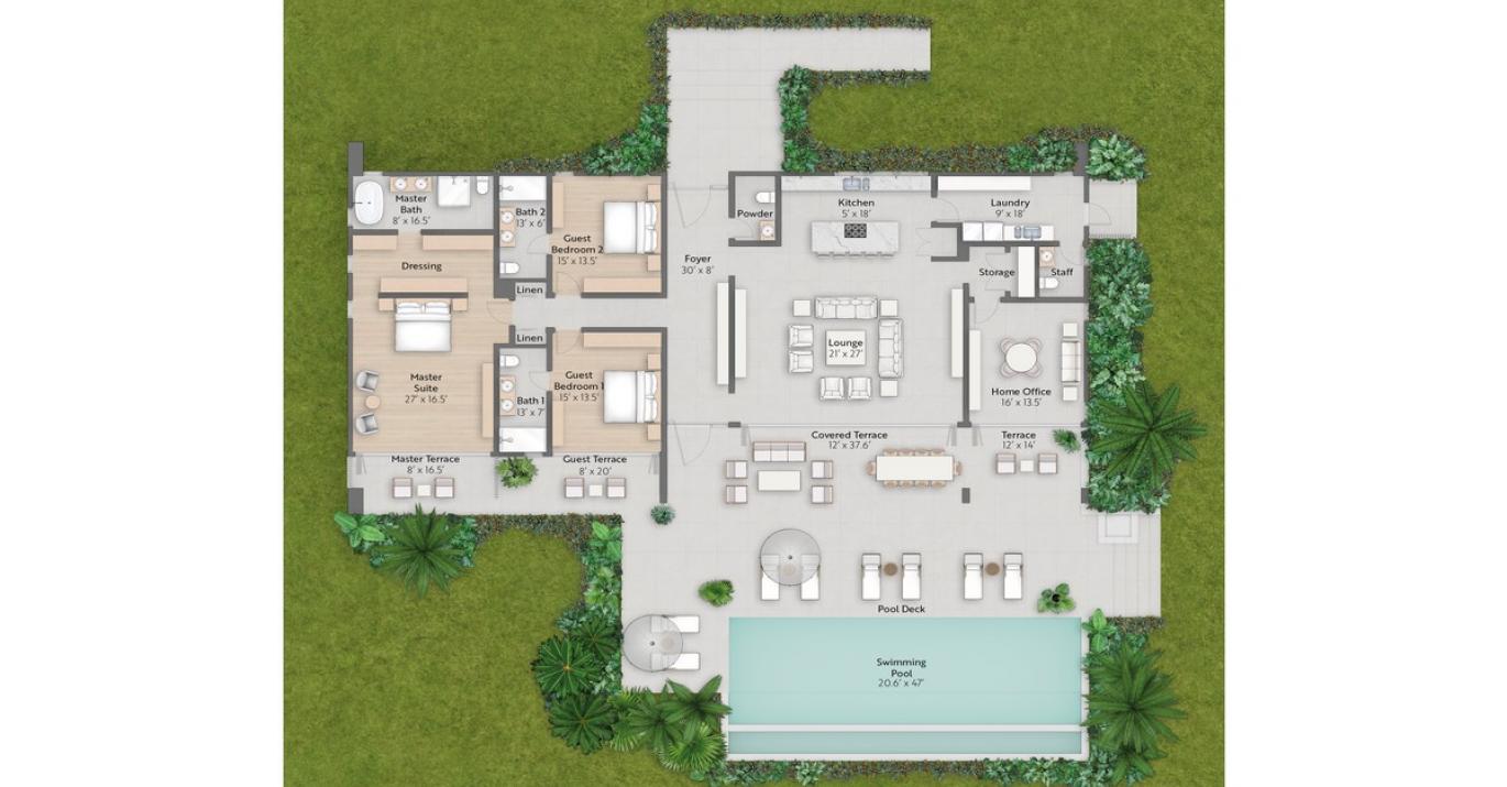 Apes Hill Ground Floor Plan Moonshine Ridge 