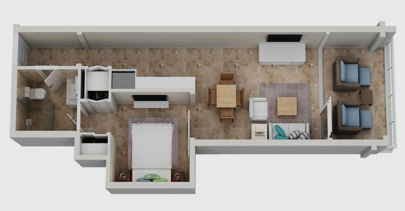 Crane 5353 3D Floor Plan