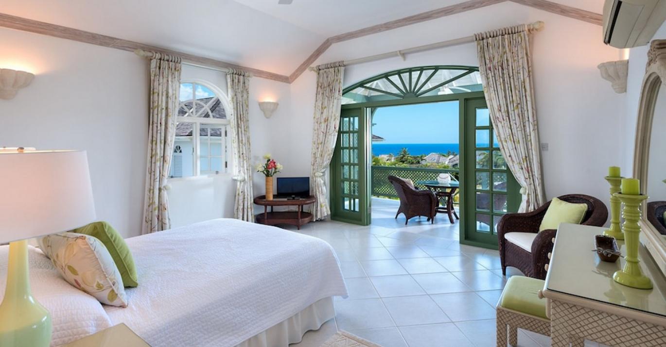 Frangipani Main Bedroom with Sea Views