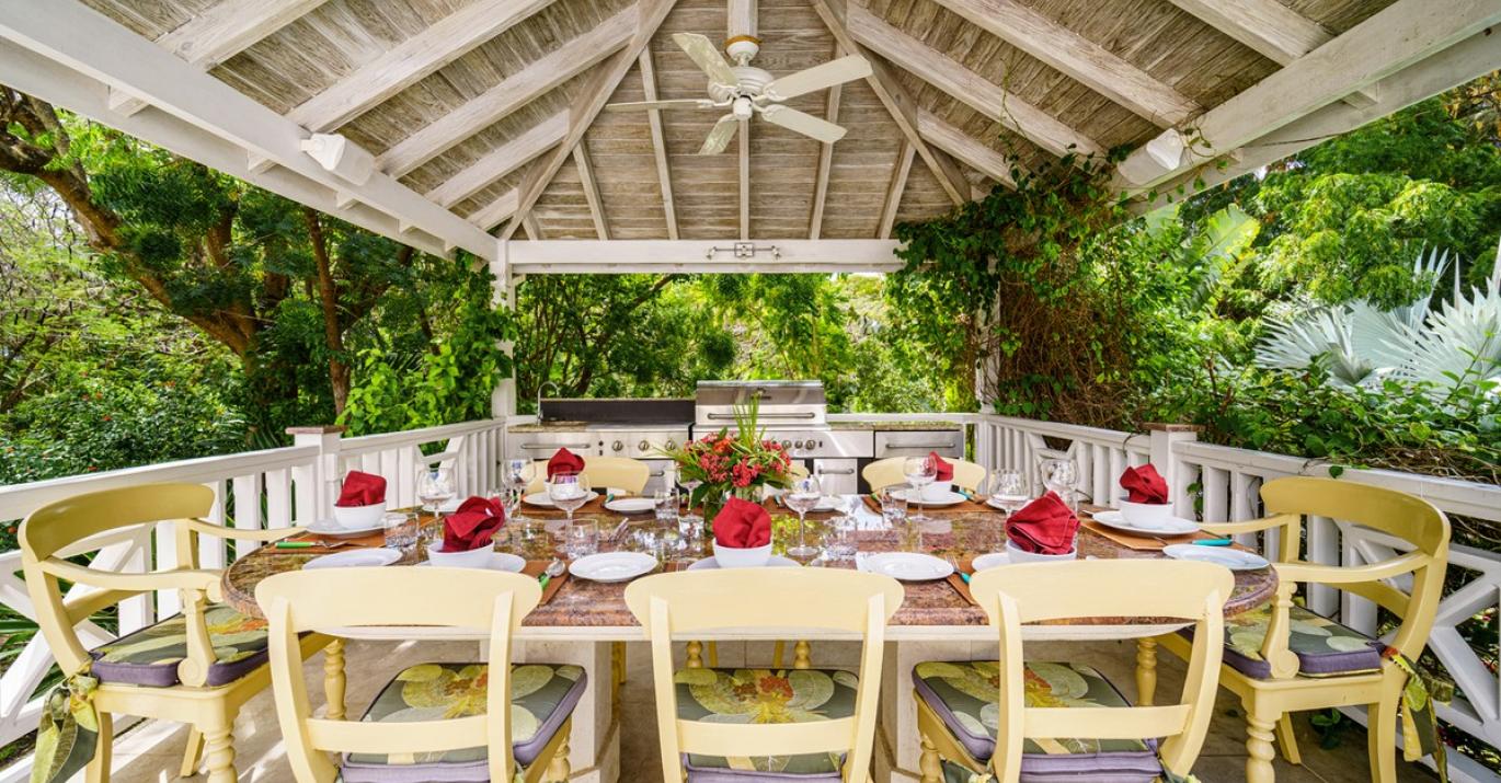 Sandy Lane House Coconut Cottage Dining Gazebo