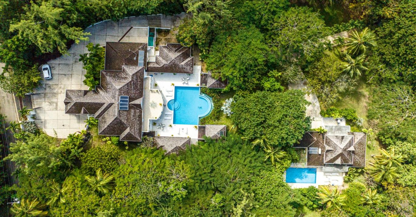 Sandy Lane House Coconut Cottage Aerial