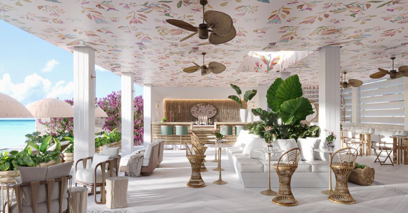 mullins beach club poolside terrace