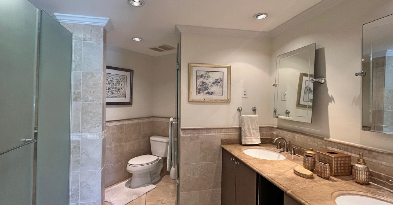 sapphire primary bathroom