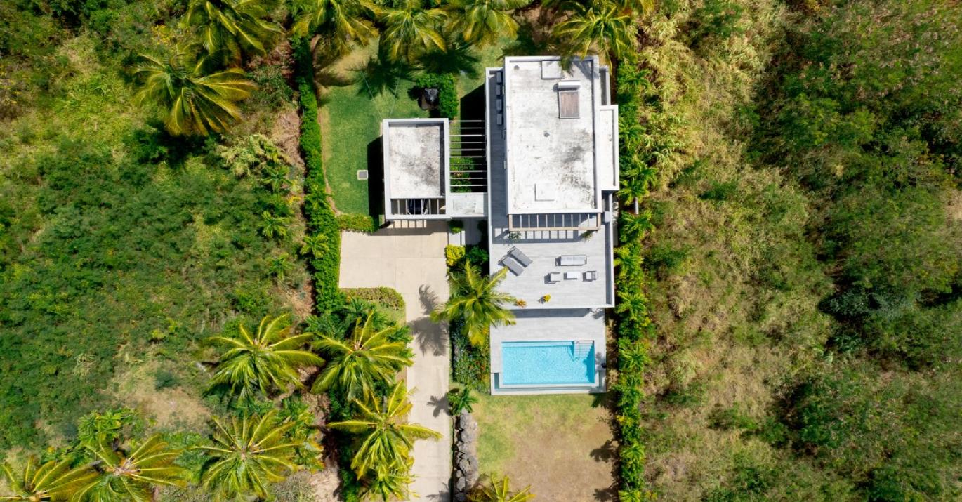 virgo villa overhead aerial