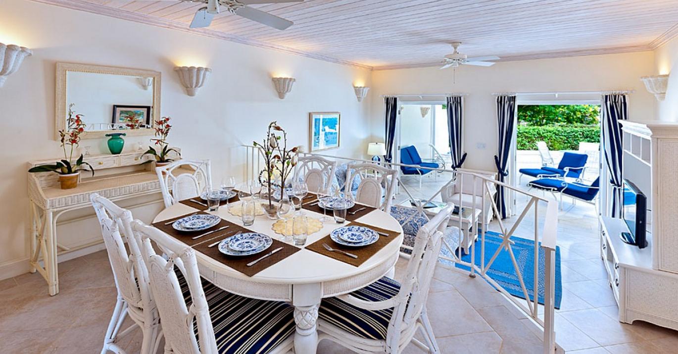 Indoor Dining Apes Hill Polo Villa 5 Gated Community West Coast Barbados