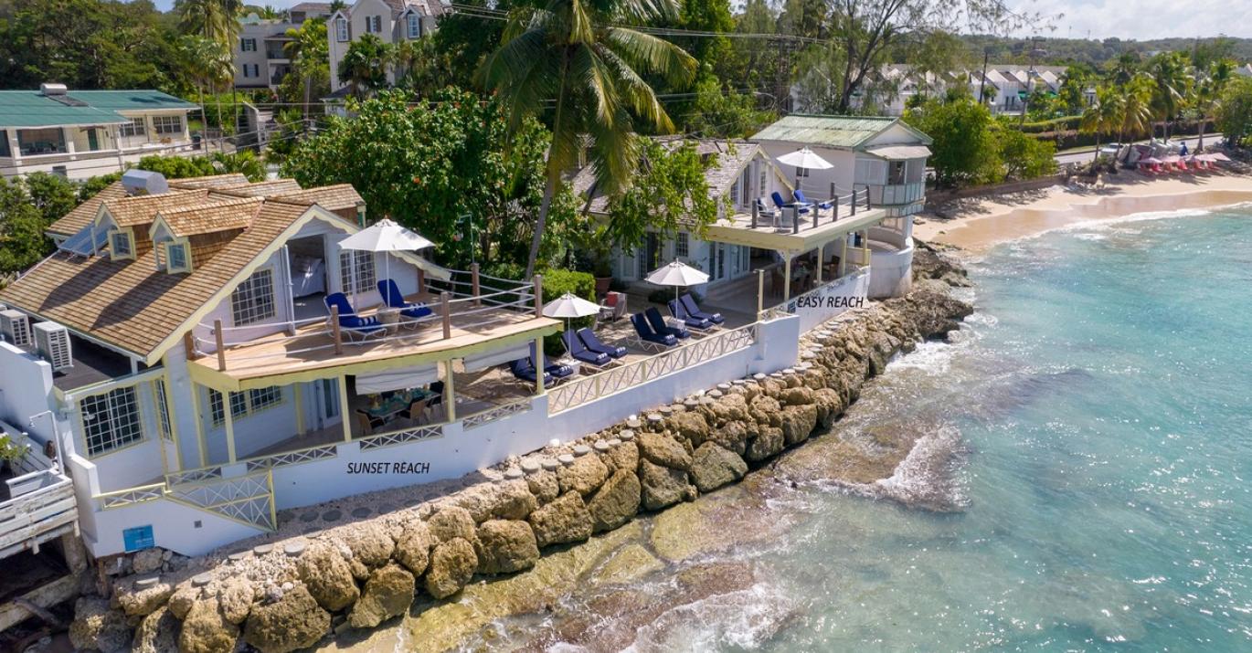 Aerial of Easy Reach Oceanfront at Mullins Beach West Coast St. Peter Barbados