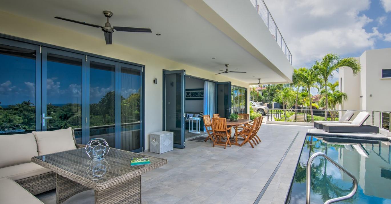 Angel Heights Luxury Villa Pool Deck and Terrace West Coast St James Barbados