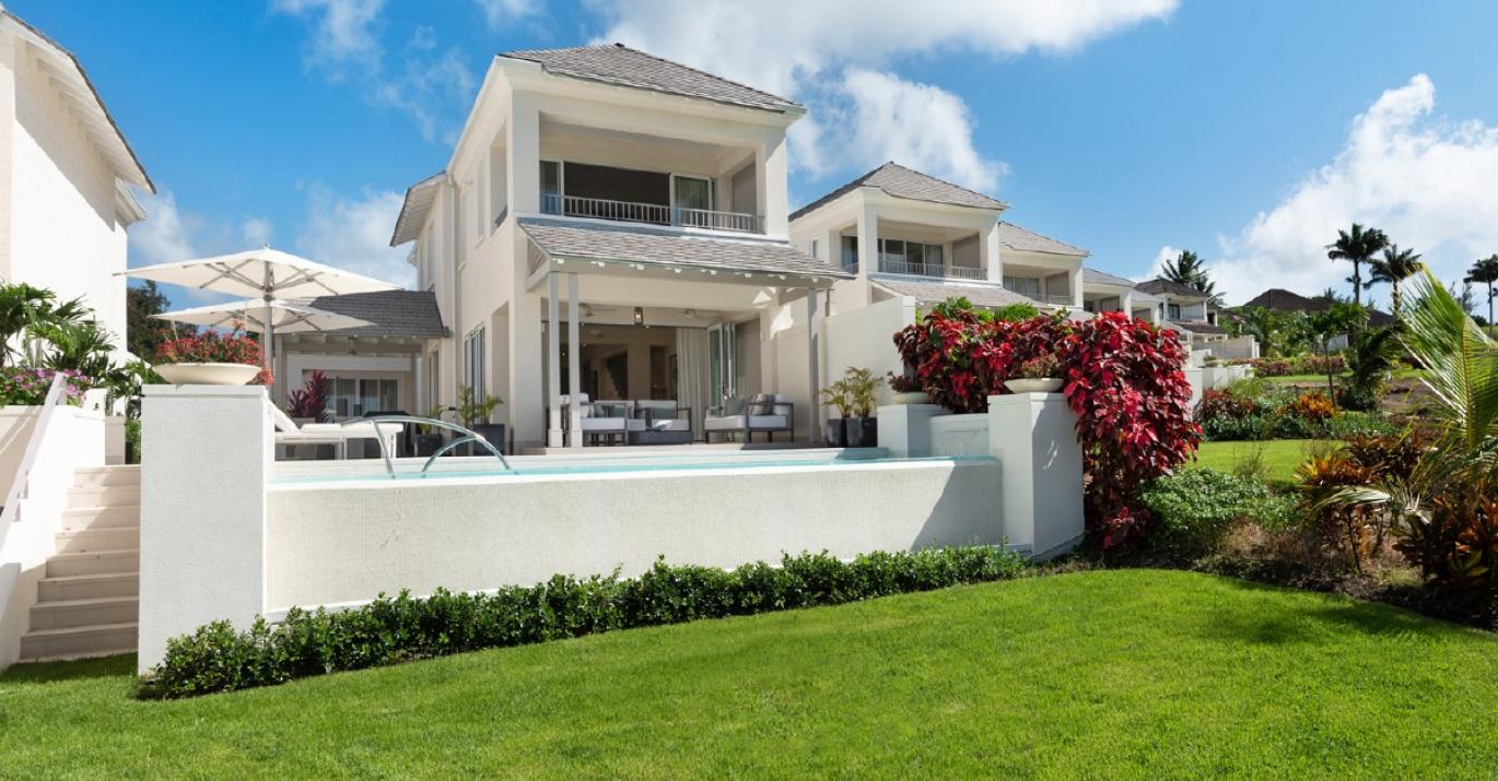 Courtyard Villa 21 for sale Apes Hill Garden Wall Caribbean Sea views west coast