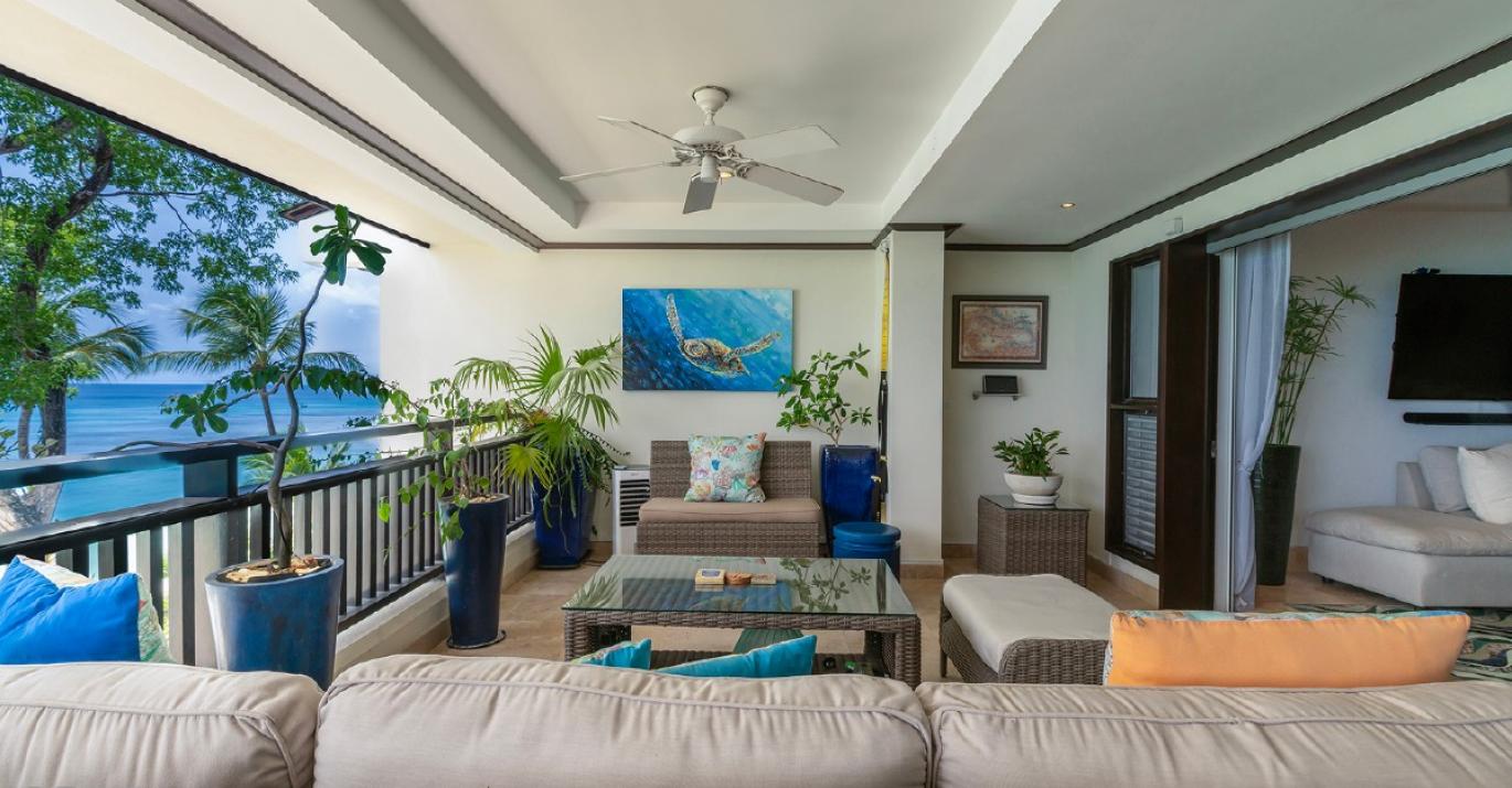 Coral Cove 10 beachfront apartment for sale Paynes Bay on famed West Coast