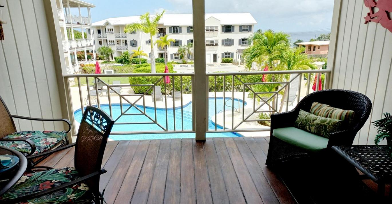 Lantana 25 Private Patio Overlooking Pool West Coast St James Barbados          