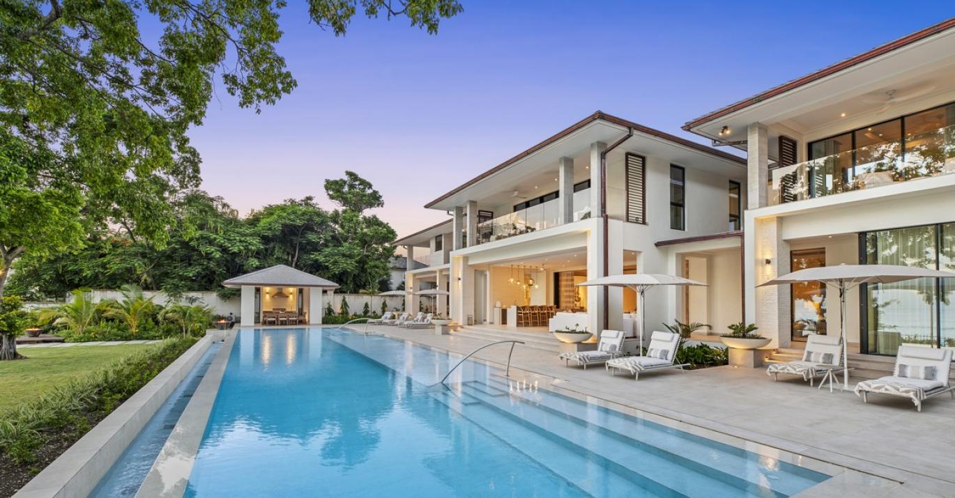 One Beachlands Infinity Pool Beachfront West Coast Villa for sale Barbados