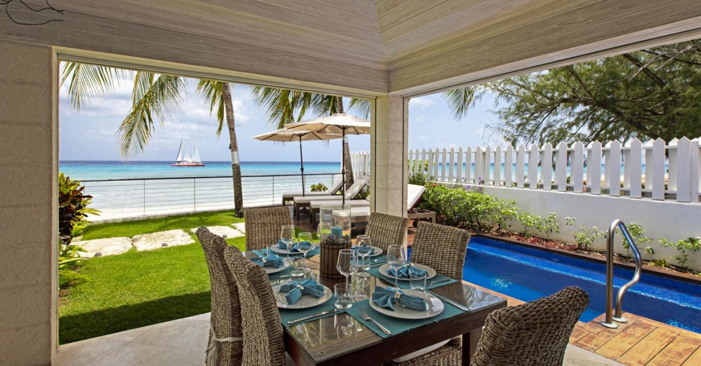 Radwood 2 Beachfront Outdoor Dining West Coast Saint James Barbados