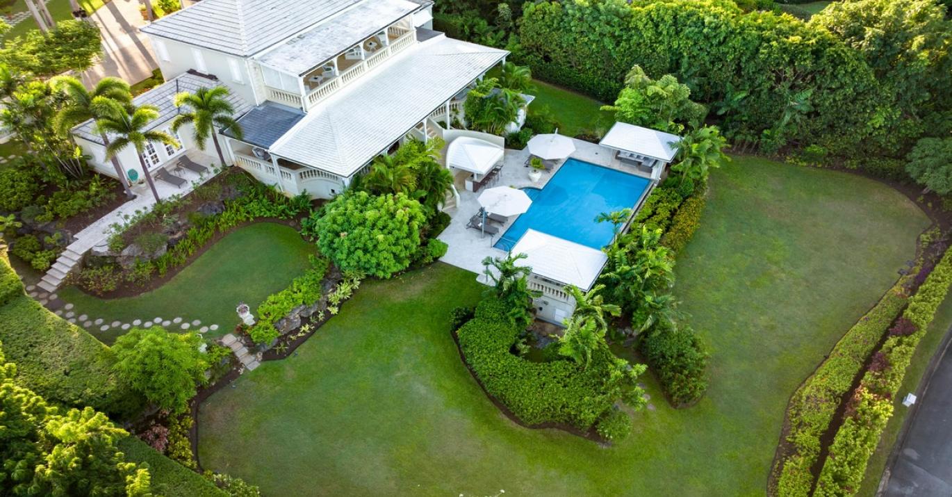 Overhead View Fig Tree House and Cottage Royal Westmoreland Resort Barbados     