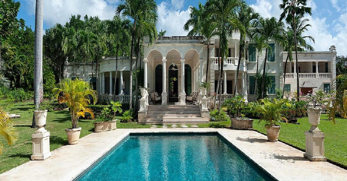 Sandy Lane Sundial Pool Platinum Coast Estate for Sale Barbados