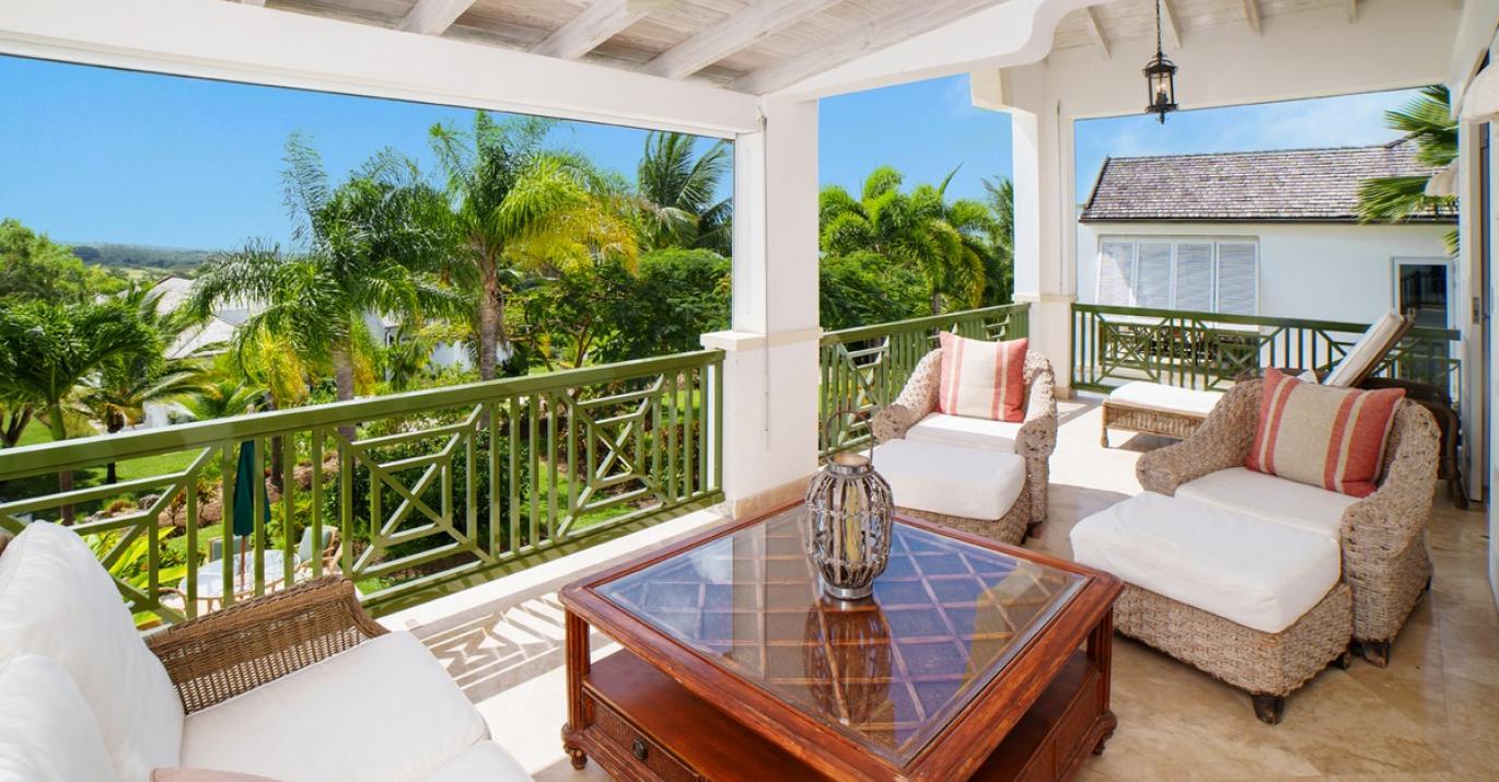 Sugar Cane Ridge 2 Coral Blu upstairs verandah Royal Westmoreland Golf Resort 