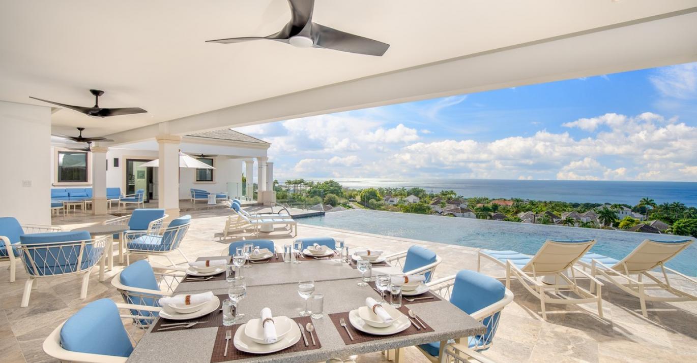 Superb Dining Views at Tatters Royal Westmoreland Gated Community Barbados