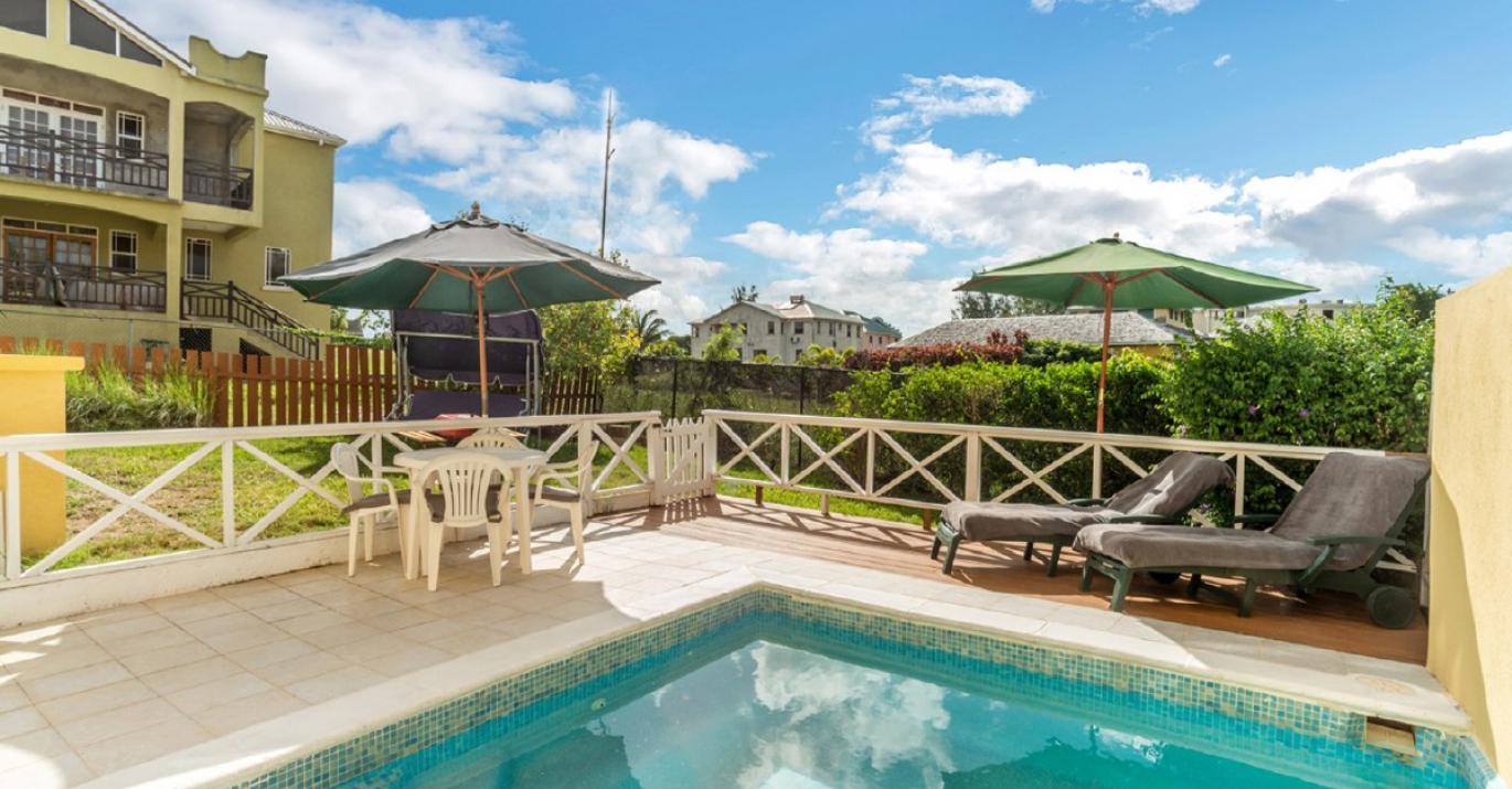 Emerald Woods 1 gated townhouse with pool for sale near Speightstown Barbados