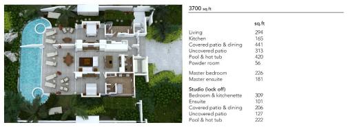 2 Bedroom Residence with 2 Pools