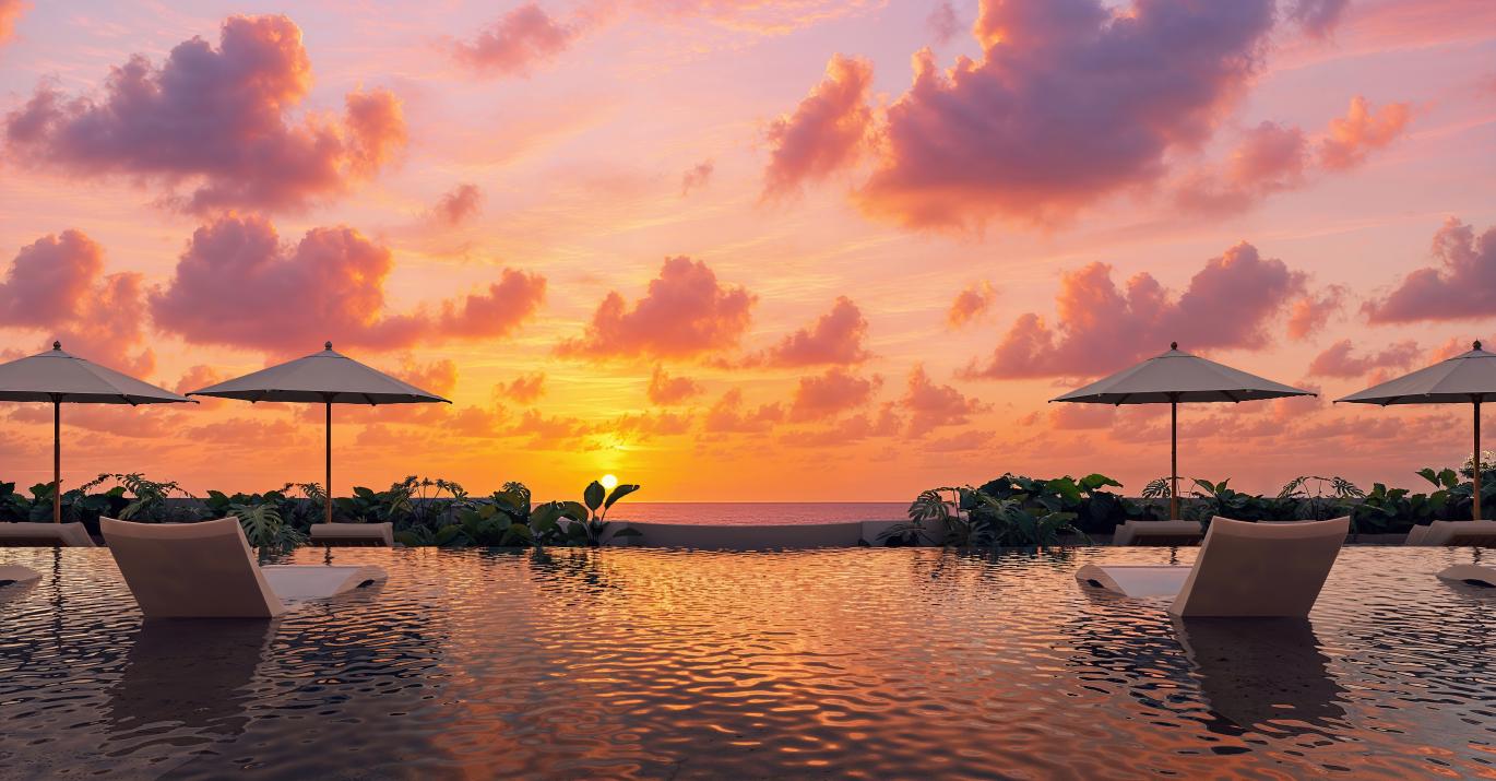 Rooftop Views at Sunset