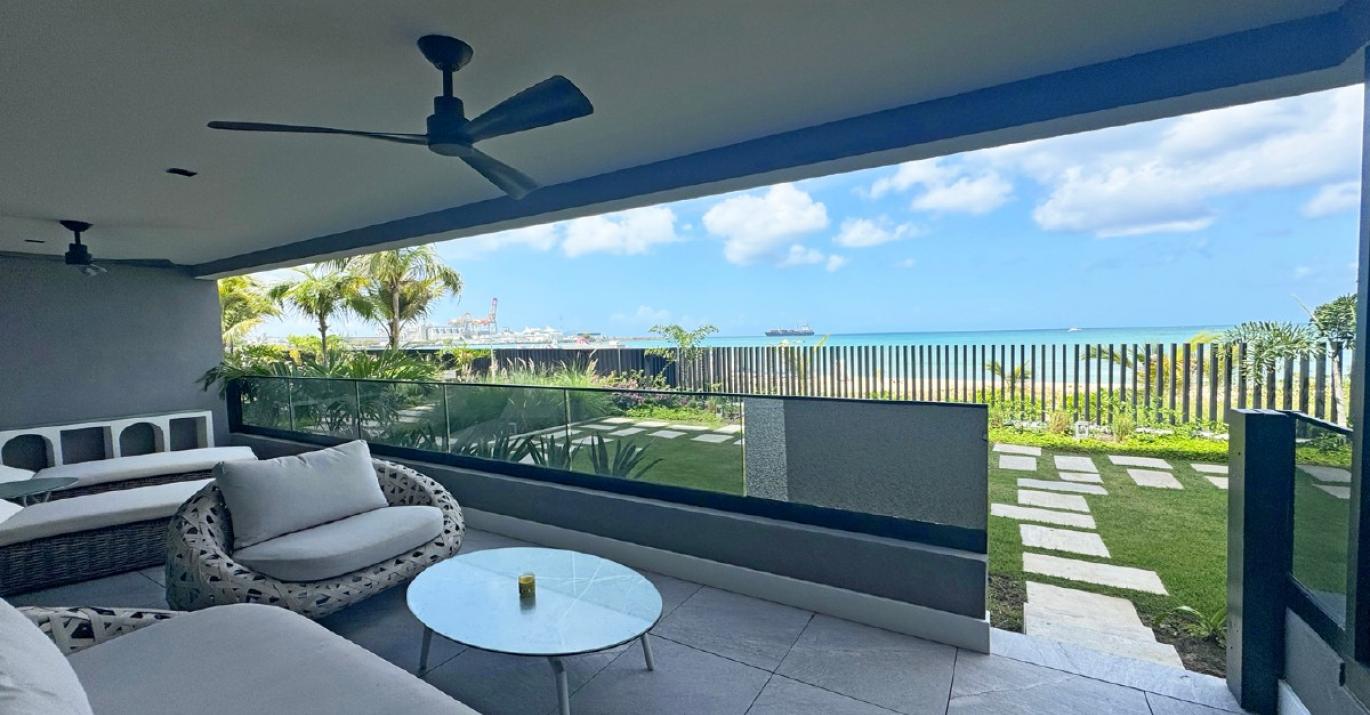 Allure 104 patio sea views