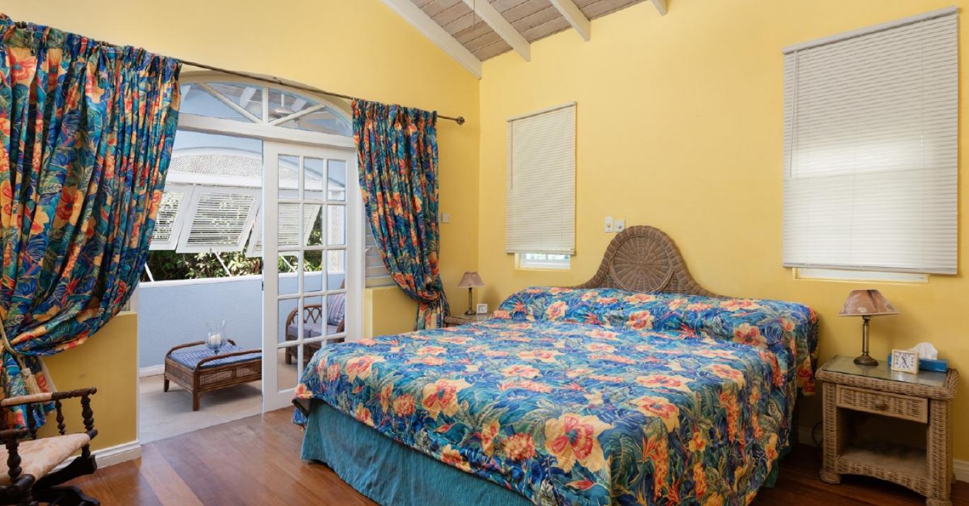 bajan blue primary bedroom