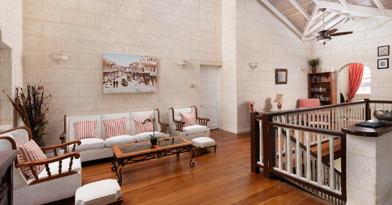 bajan blue upstairs living