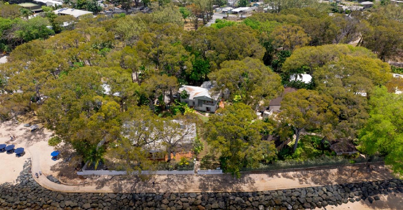 barton beach house aerial