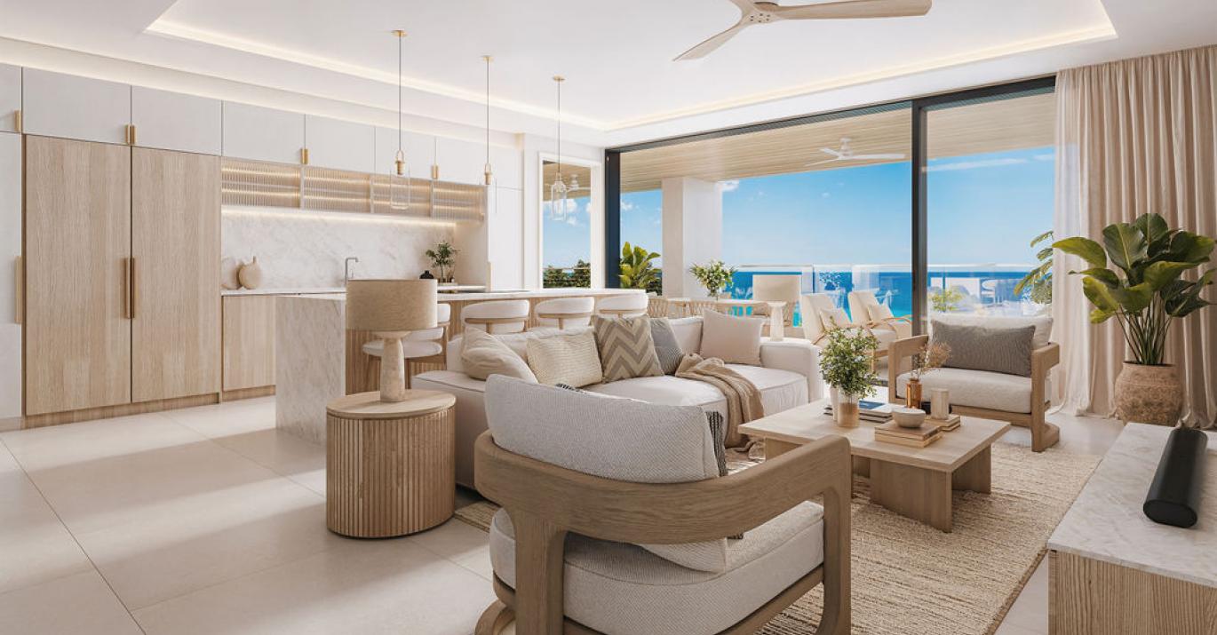 Bijou unit 2 living kitchen