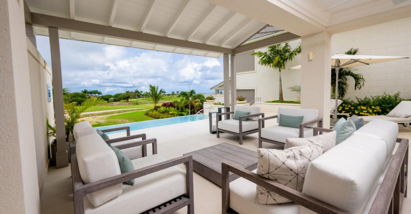 Courtyard Villa patio view 2