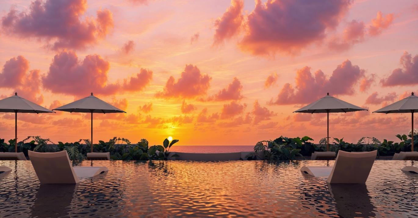 Gibbs Grove rooftop sunset