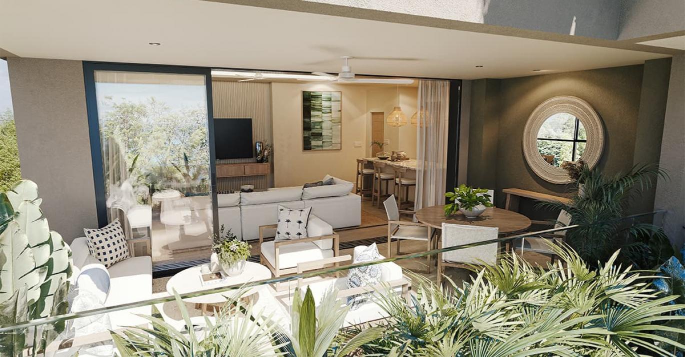 Ocean Blue 2 bed verandah