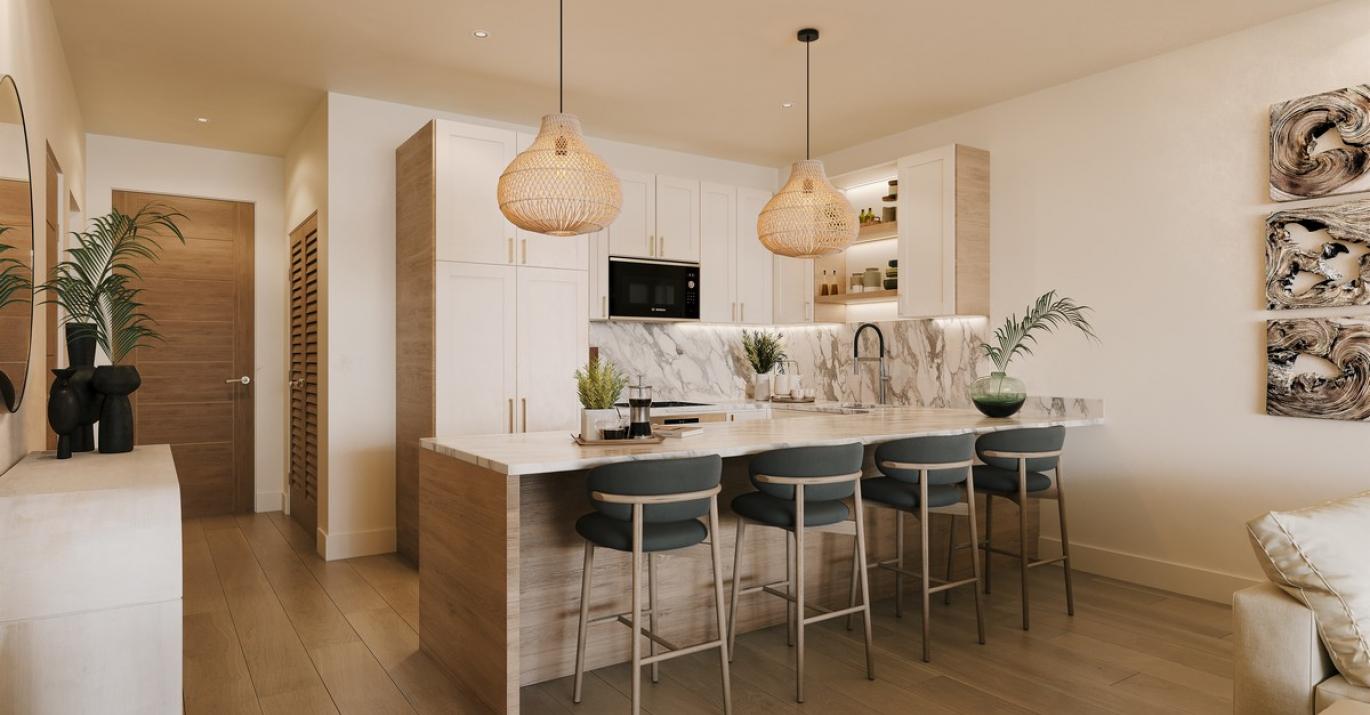 Ocean Blue 3 bed kitchen