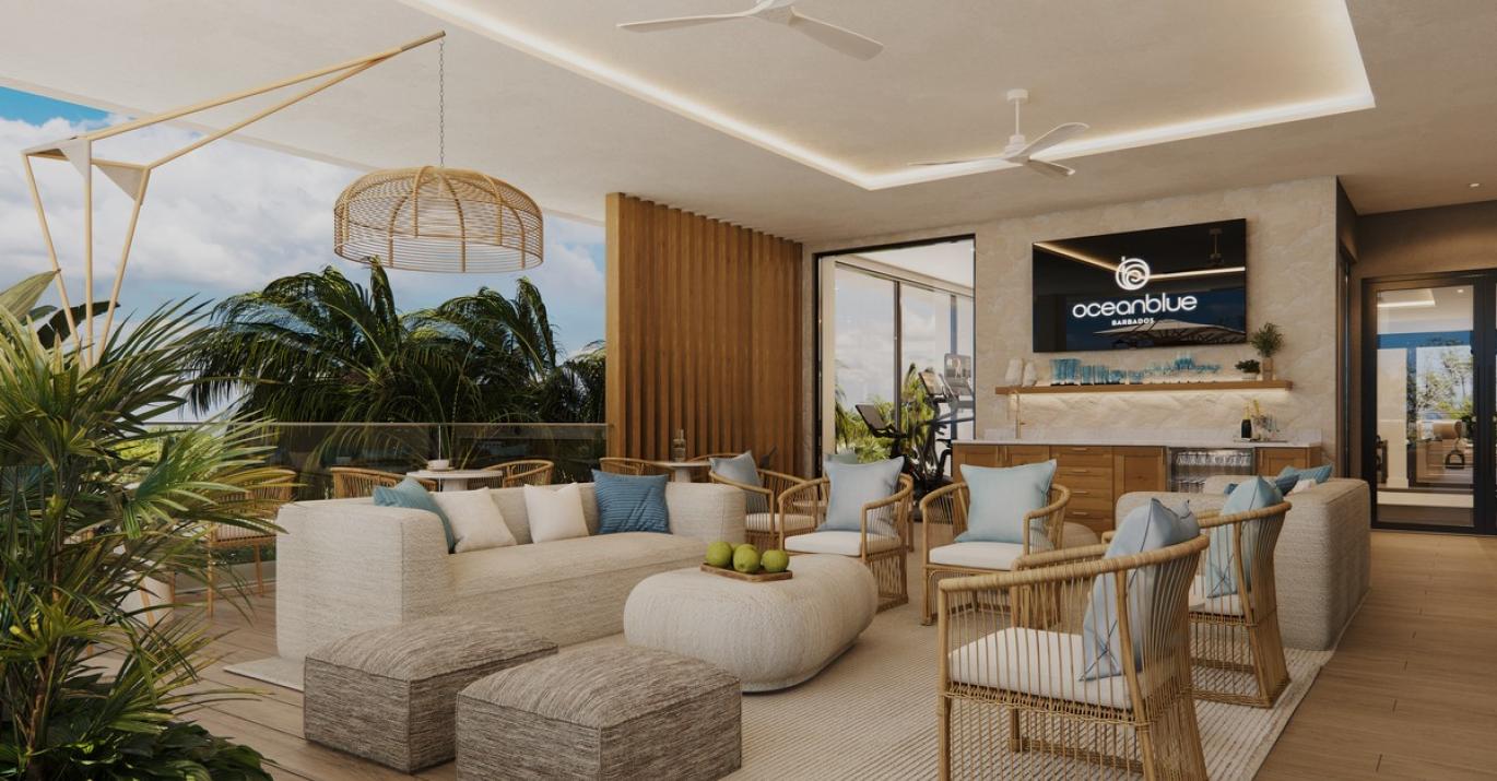 Ocean Blue lounging terrace