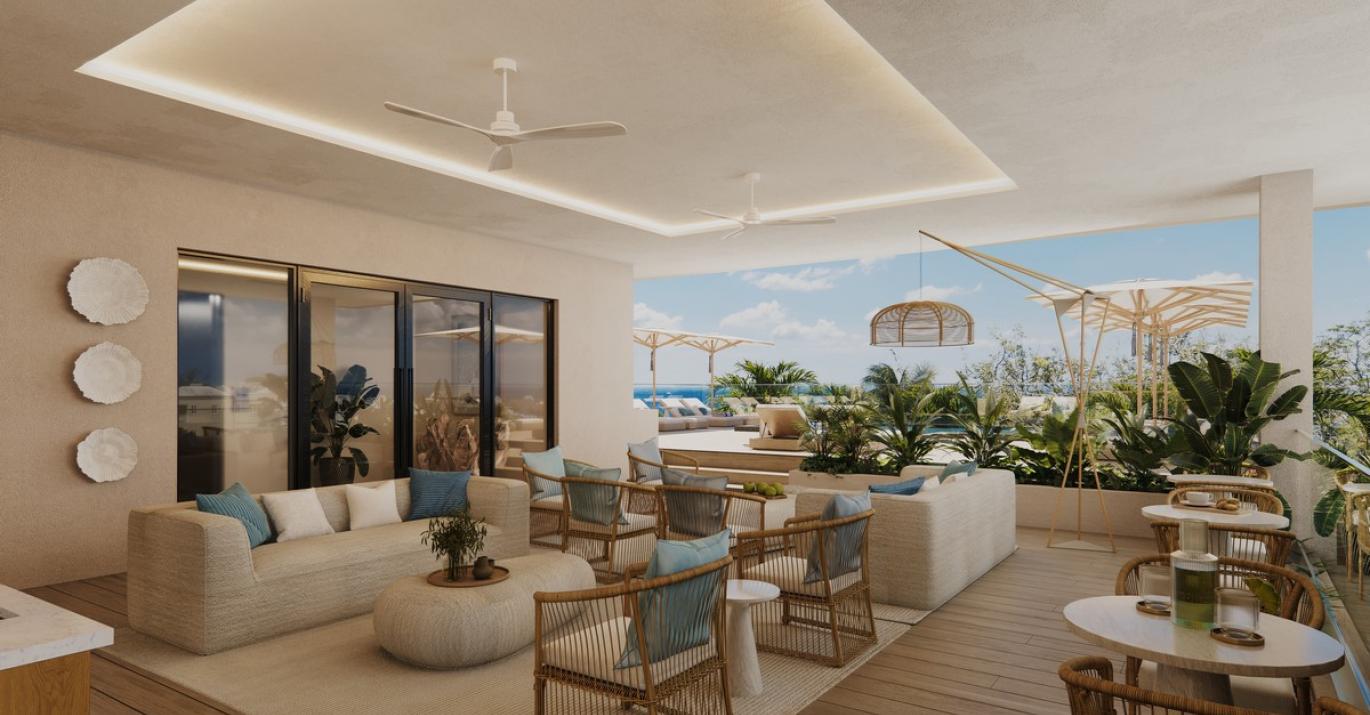 Ocean Blue rooftop terrace