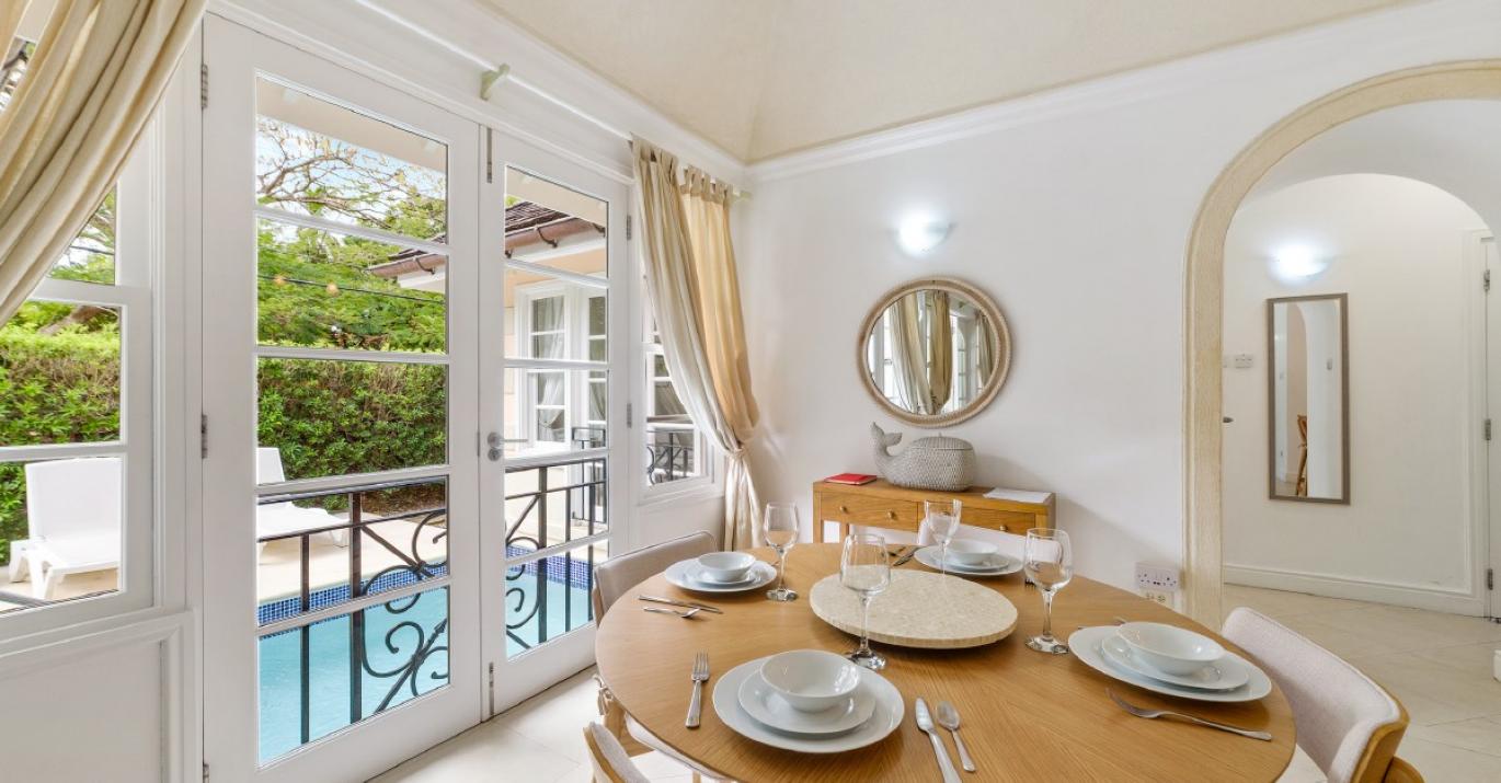 the falls villa 1 dining to pool