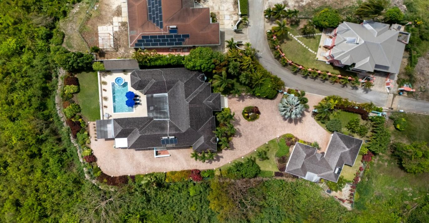 Windswept overhead aerial