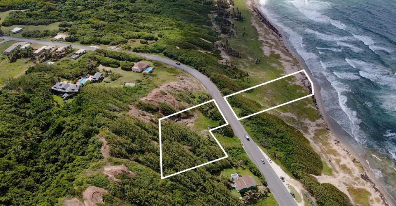 Belleplaine East Coast Road beachfront & elevated landside lots for Sale