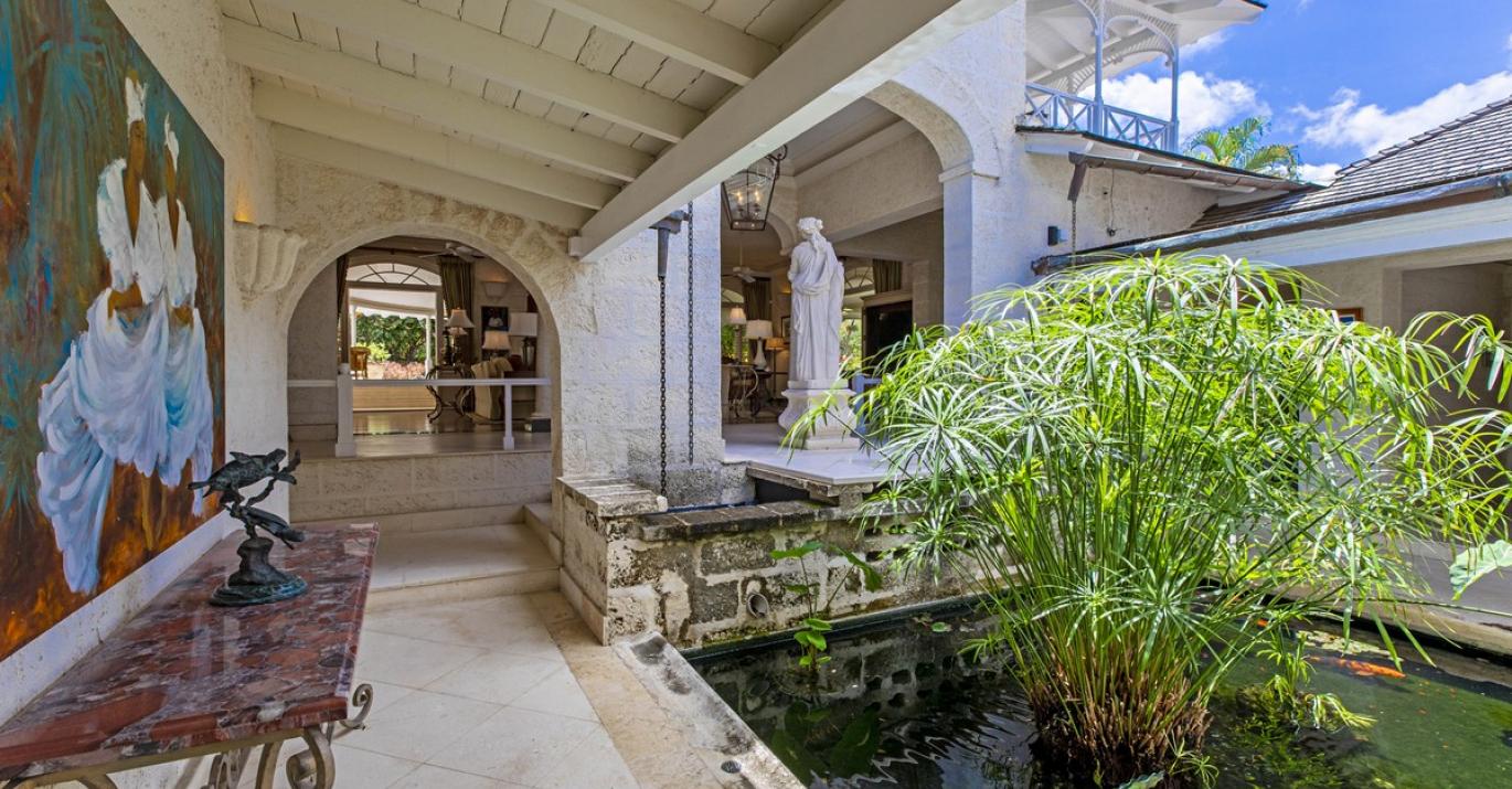 High Cane Koi Pond Pathway