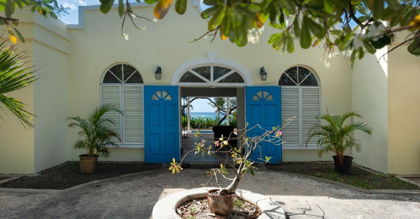 Inch by inch furnished oceanfront villa with pool for sale south coast Barbados
